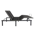 Queen Size Flex Head Quick Assembly Adjustable Bed Frame With Voice Activated Controls Black Metal Metal