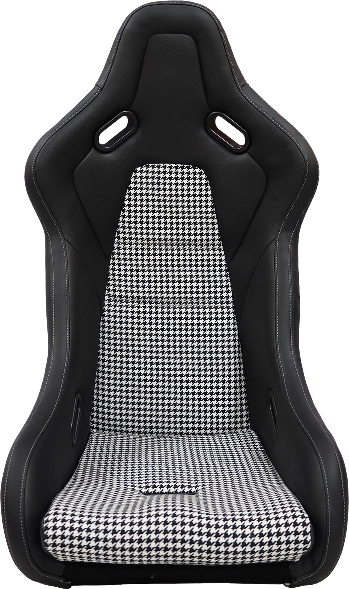 Racing Seat Black White Fiberglass