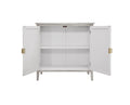 2 Door Cabinet, American Furniture, Suitable For Bedroom, Living Room, Study Light Grey Mdf