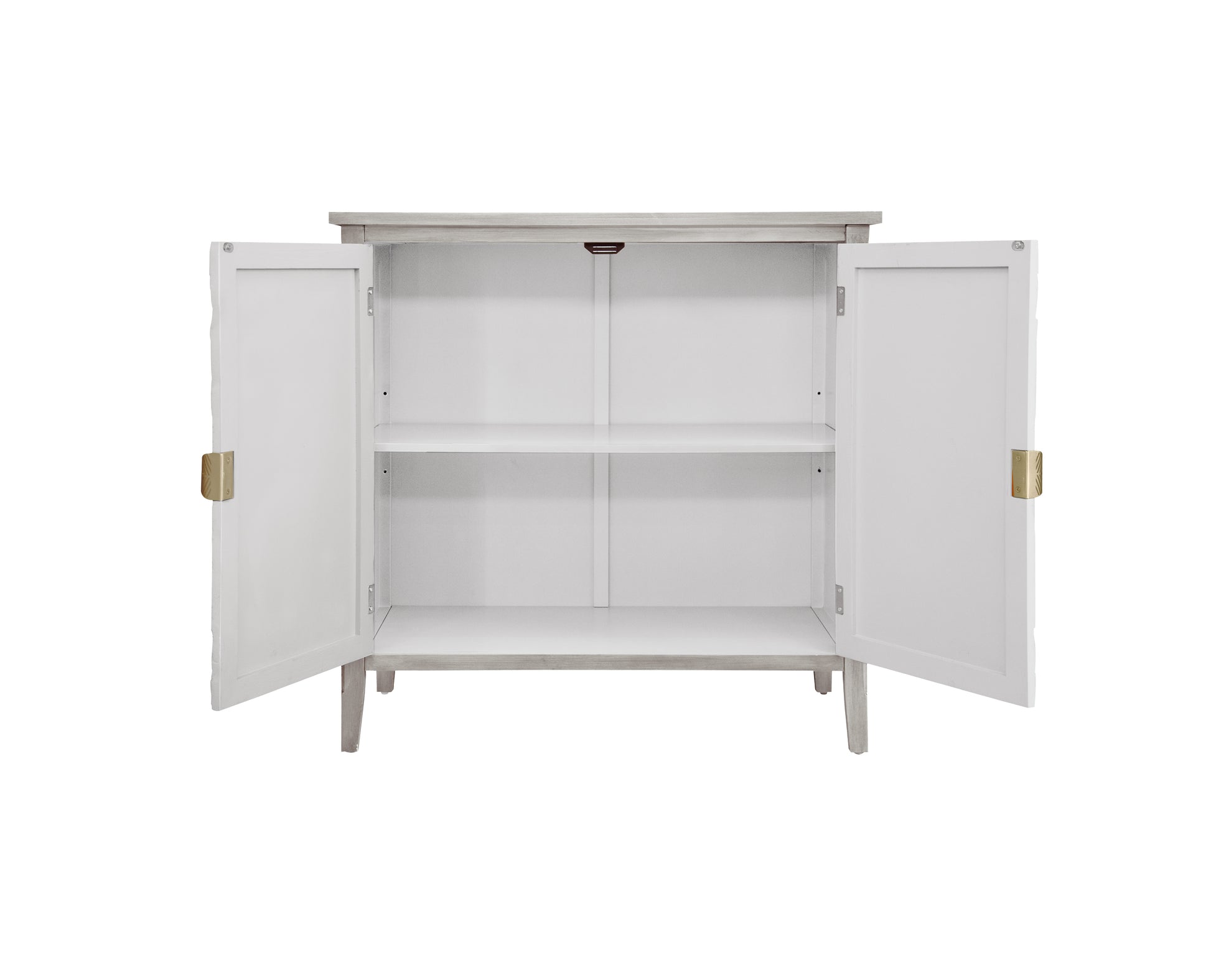 2 Door Cabinet, American Furniture, Suitable For Bedroom, Living Room, Study Light Grey Mdf