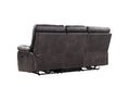 Hooper Gray Power Reclining Sofa Gray Foam Engineered Wood 3 Seat