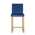 Barstool Navy Blue Velvet