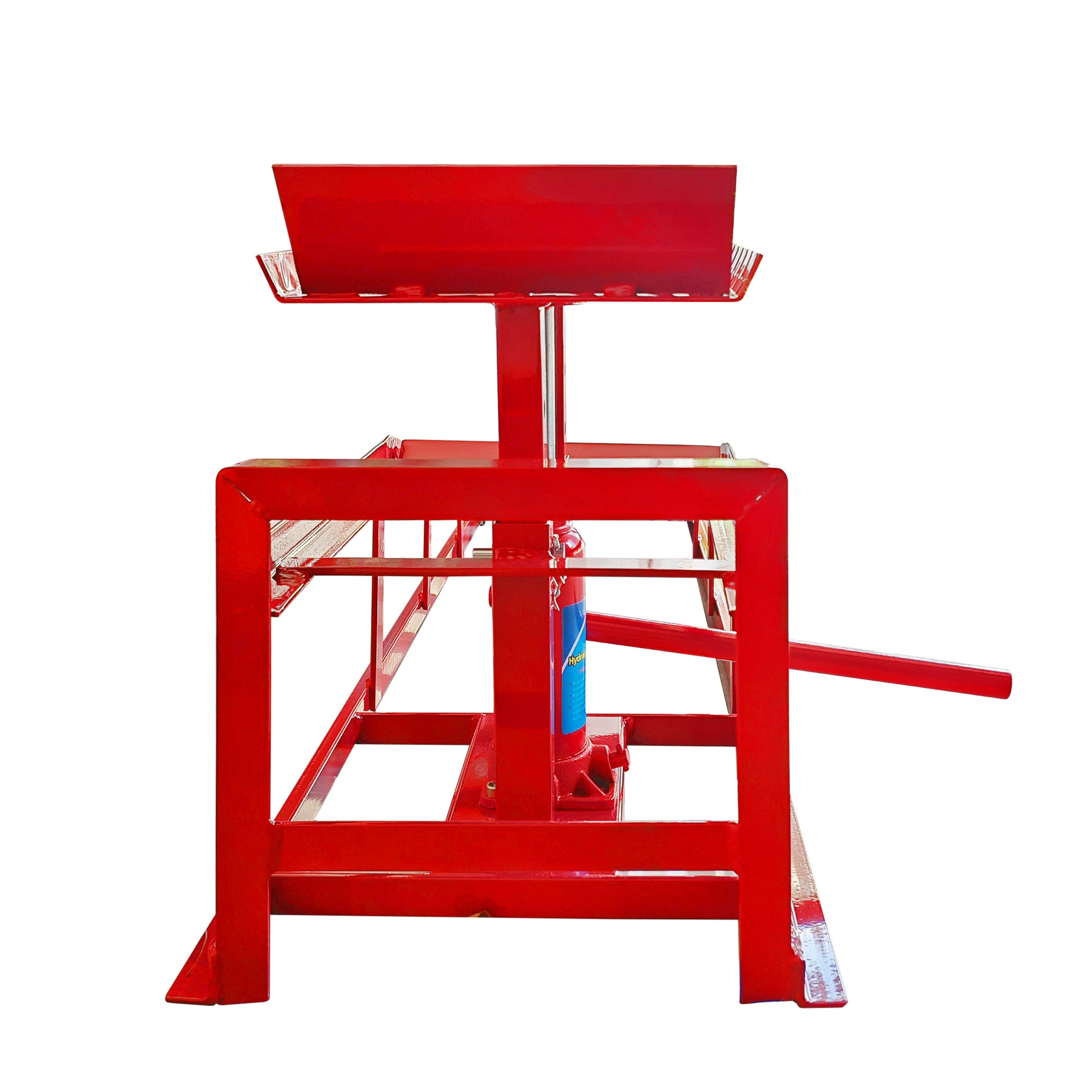 Hydraulic Car Ramps, 2 Pack Car Ramp High Lift, 11000Lbs Automotive Truck Cars Service Ramps, Low Profile Oil Change Ramps With Support Jack For Car Truck Trailer Garage Repair Red Red Industrial