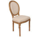 French Country Dining Chairs With Round Back Set