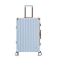 Luggage Sets Expandable Aluminum 20 24 28 Inch Three Model Set, Stylish Suitcase With Aluminum Frame Password Lock, Suitable For Travel Suitcases And Suitcases Antique Blue Contemporary Aluminum