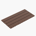 2Ft Patio Deck Tiles, Diy Module Interlocking Decking Tiles Floor Tile,Easy And Quick Installation Court Tiles For Porch Poolside Balcony Backyard 24Pcs Red Brown Red Brown Polypropylene