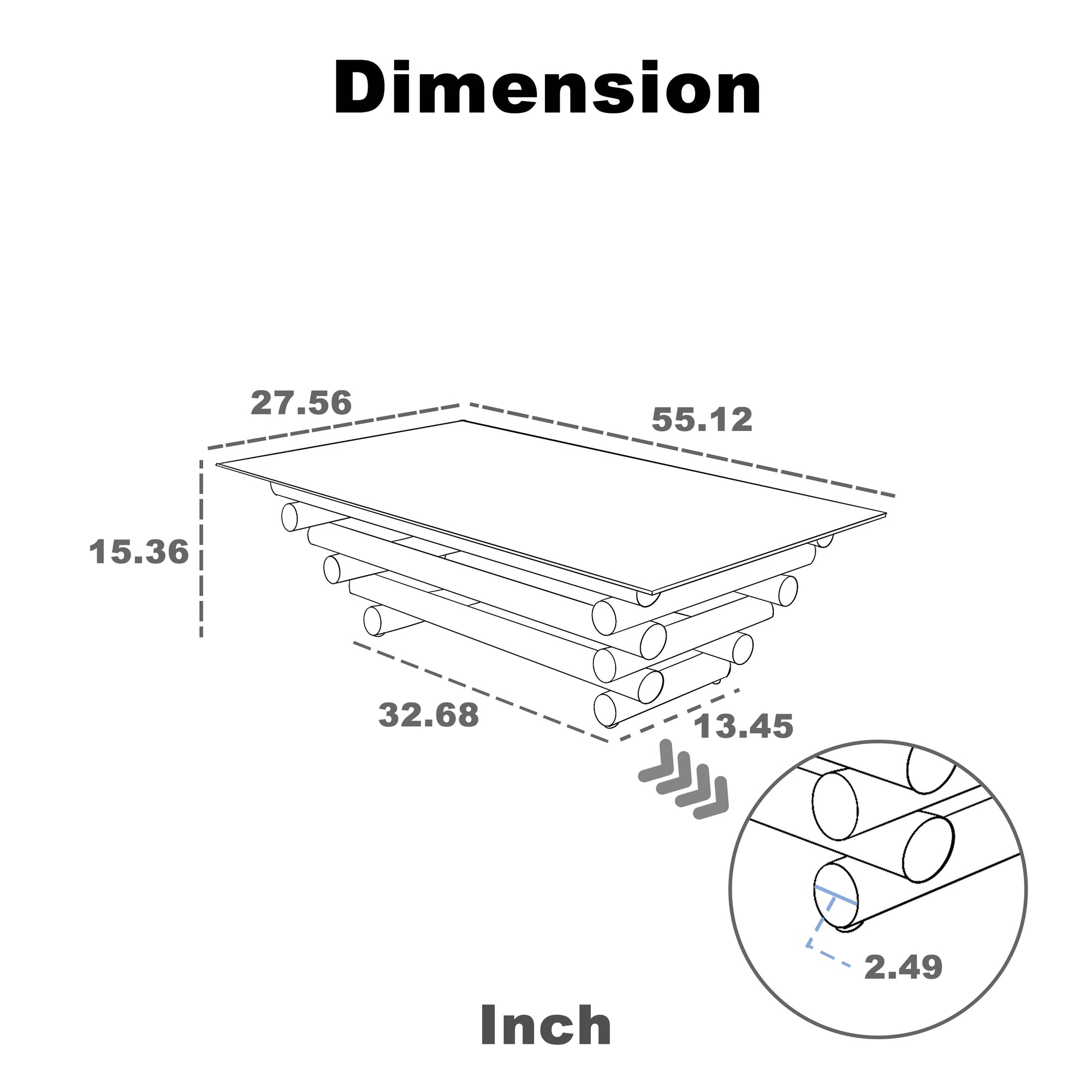 Modern Gold Stainless Steel Double Layer Clear Tempered Glass End Table For Bedroom Living Room Clear,Gold Modern Open Storage Rectangular Stainless Steel,Tempered Glass