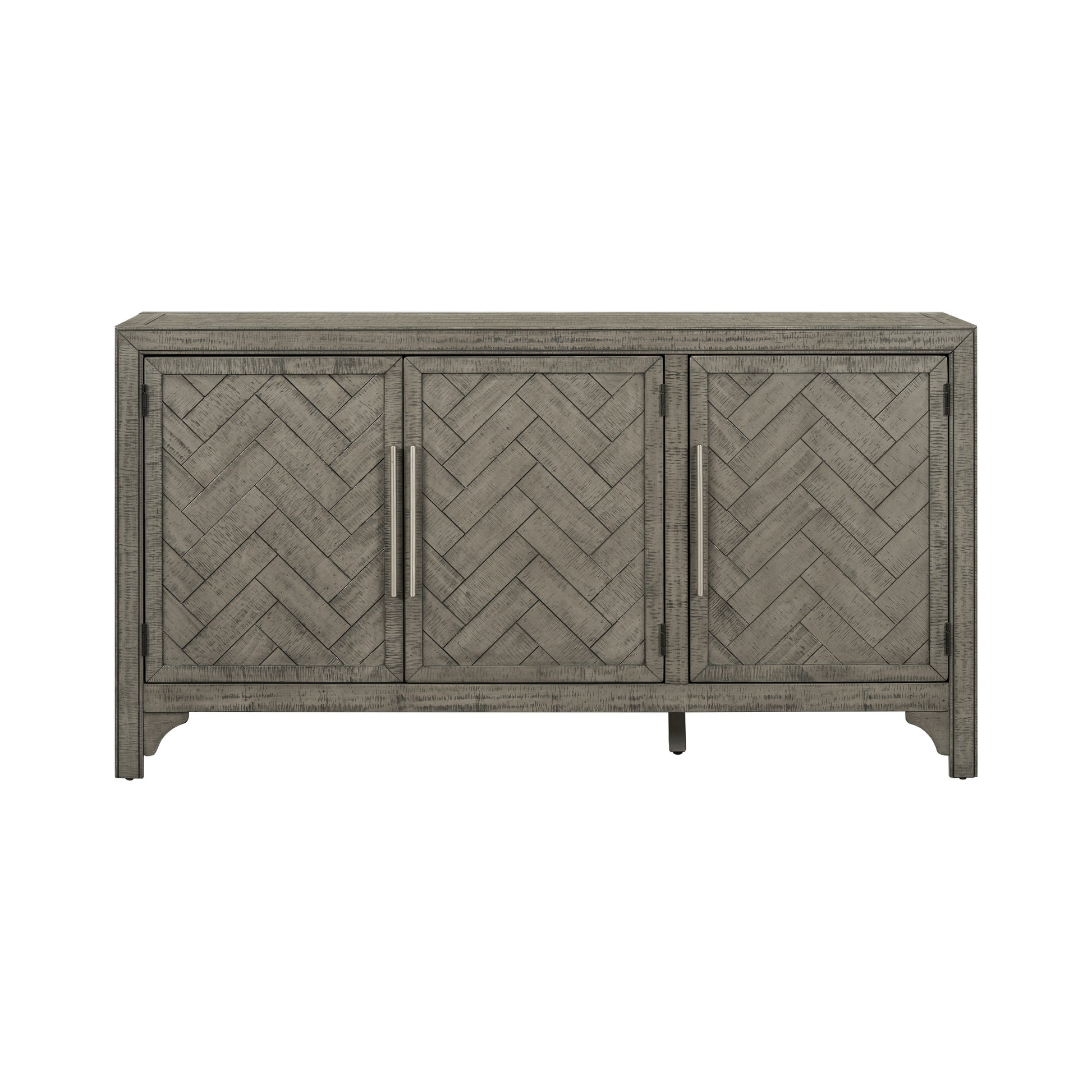 Designed Storage Cabinet Sideboard With Mdf Pine Veneeradjustable Shelves, Suitable For Living Rooms, Entrance And Study Rooms. Gray Primary Living Space Adjustable Shelves American Design,American Traditional,Classic Mdf