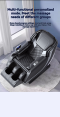 Massage Chair Zero Gravity Full Body Airbags,Bluetooth Speaker,Shiatsu Foot Massage Black Pu Leather