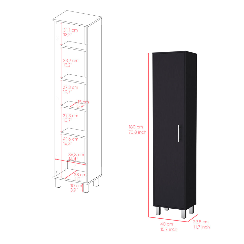 Cabinet Buccan Storage, Garage, Black Standard Black Kitchen Shelves Included Modern Engineered Wood