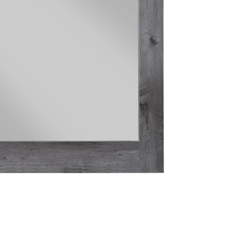 Vidalia Rustic Gray Oak Finish Mirror Gray,Oak Synthetic Wood