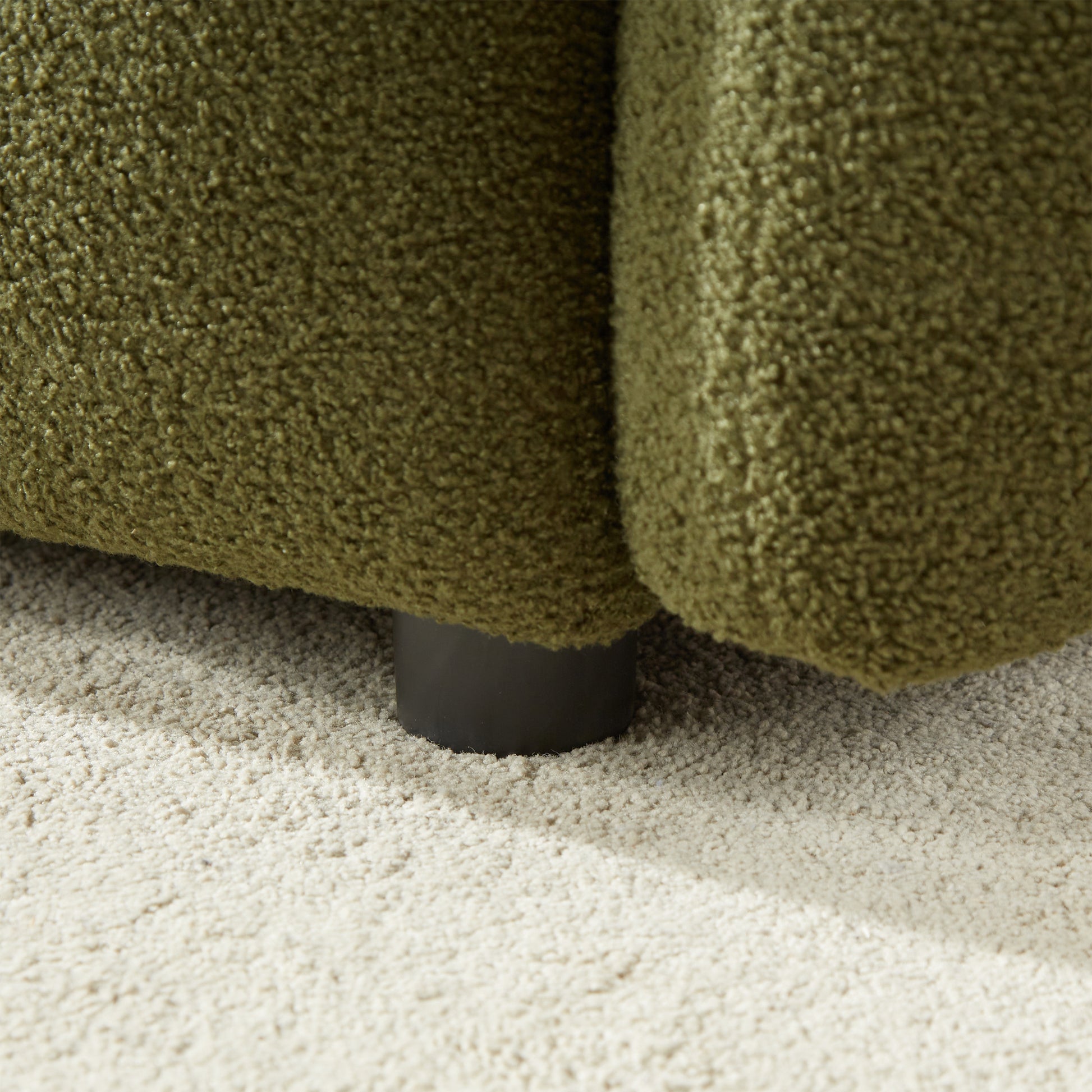 3 Seater 3 Seater Combo Sofa Modern Living Room Sofa, Teddy Sofa, Wooden Frame, 6 Cushions, Apartment Sofa Furniture Green Wood Primary Living Space Pine Foam Fabric 6 Seat