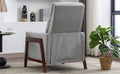 Wood Framed Upholstered Recliner Chair Adjustable Home Theater Seating With Thick Seat Cushion And Backrest Modern Living Room Recliners, Gray Old Sku:Pp289527Aae Gray Linen