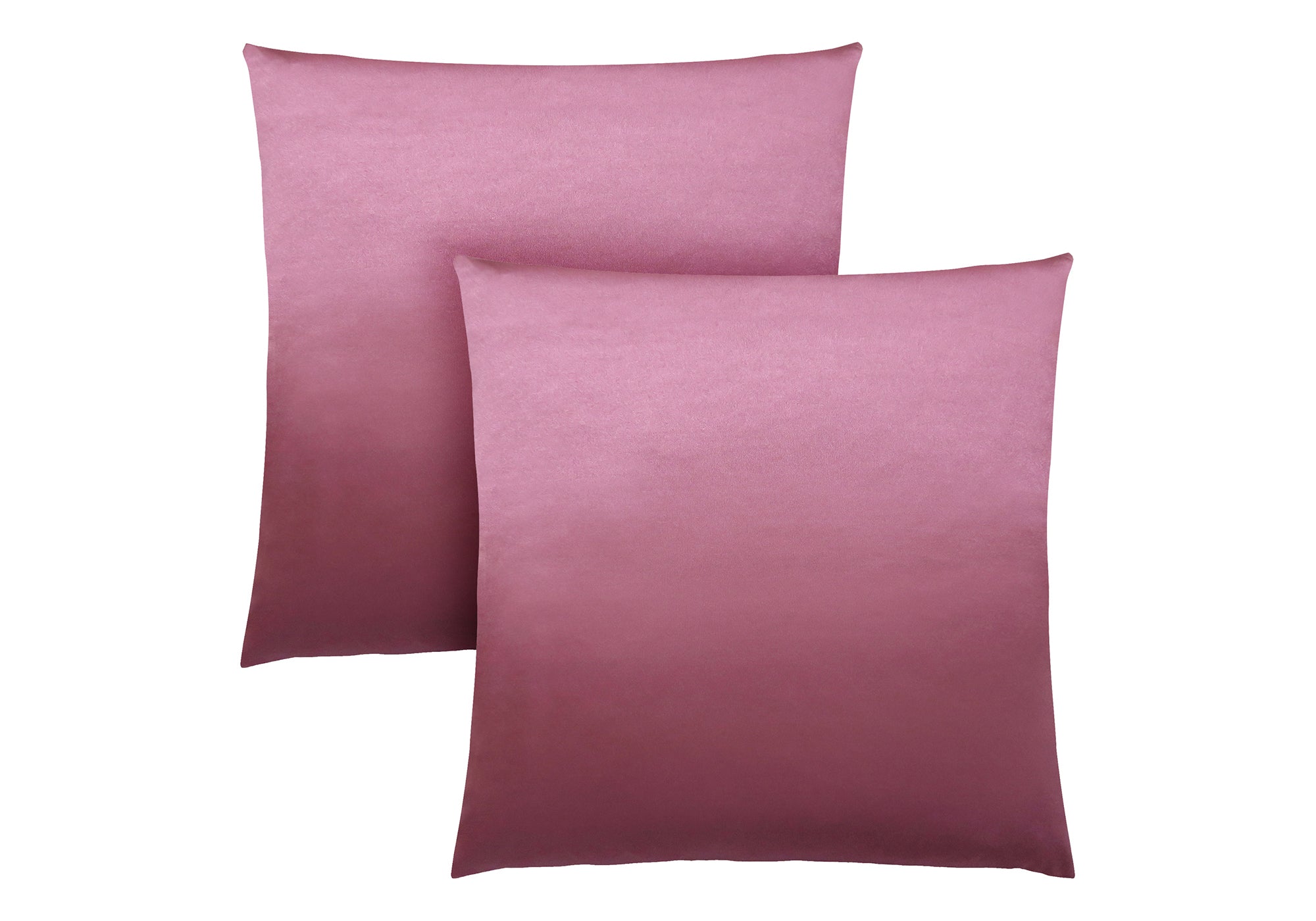 Pillows, Set Of 2, 18 X 18 Square, Insert Included, Decorative Throw, Accent, Sofa, Couch, Bedroom, Pink Hypoallergenic Polyester, Modern Pink Polyester Polyester