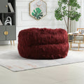 Coolmore Bean Bag Chair, Floor Sofa With Handle,Accent Sofa Chair With Ottoman For Gaming Reading Relaxing Wine Red Wine Red Foam Plush