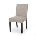 Dining Chair Light Grey Fabric