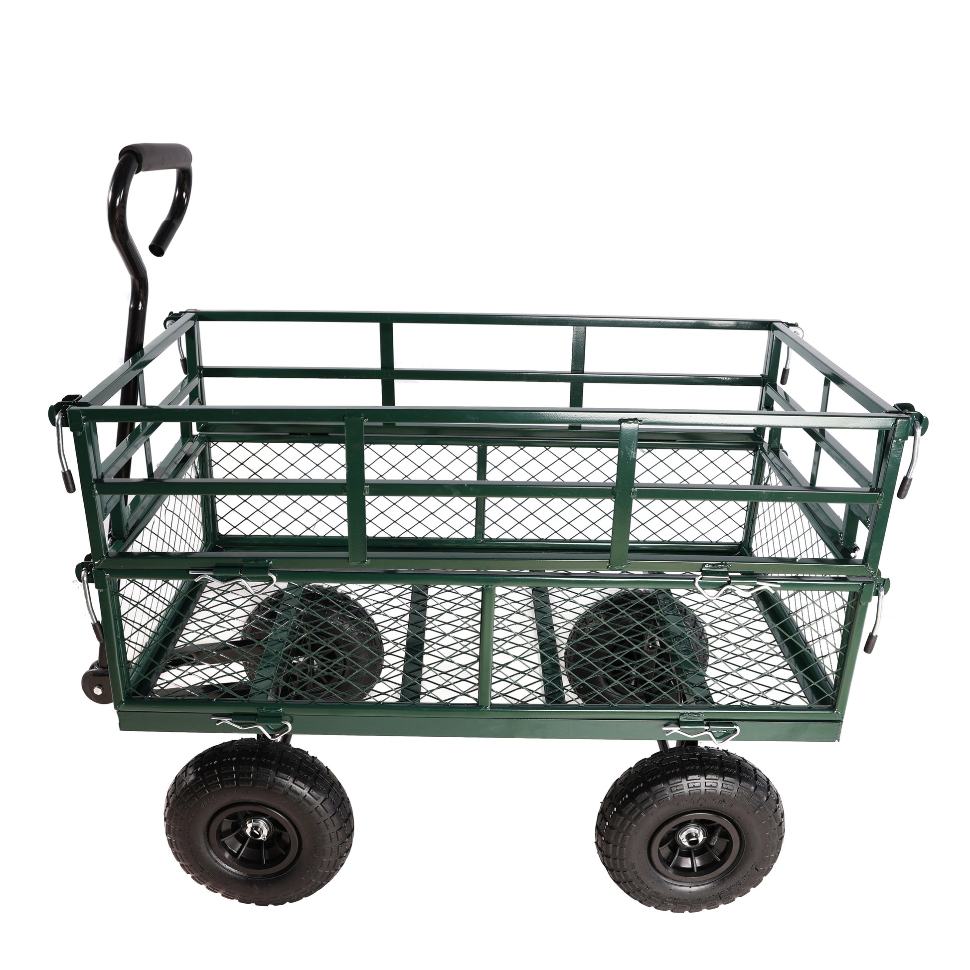 Wagon Cart Garden Cart Trucks Make It Easier To Transport Firewood Green Garden & Outdoor Metal