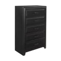 Modern Style 5 Drawers Chest 1Pc Espresso Finish Wooden Bedroom Furniture Home Espresso Bedroom Modern Wood