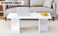 A Modern And Practical White Coffee Table. The Coffee Table Is Made Of Medium Density Fiberboard Material, Suitable For Living Room, Bedroom, And Study. Ct 2O White Mdf