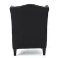 Toddman Hi Back Club Chair Charcoal Fabric