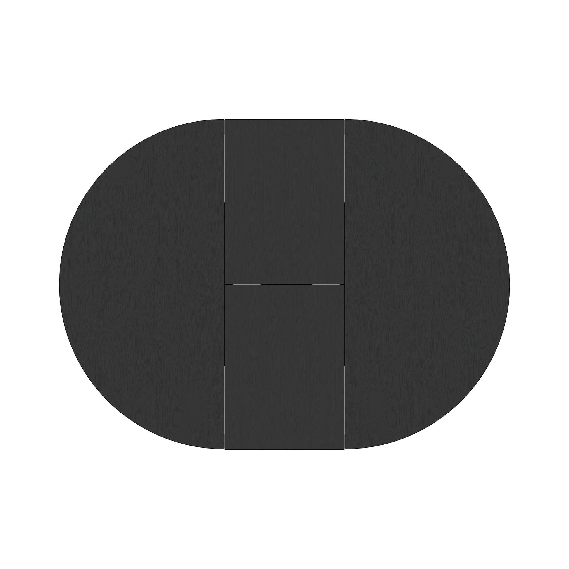 Dining Table For Farmhouse Kitchen 59X43 Inch Expandable Oval Table Top With Removable Leaf Trestle X Shaped Base Black Black Seats 6 Dining Room Floor Mount Round Kitchen & Dining Tables Laminated