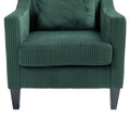 Coolmore Modern Accent Chair,Upholstered Armchair With Scooped Arms For Bedroom,Apartment,Studio,Office,Waiting Room Emerald Corduroy Emerald Foam Corduroy