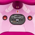 12V Kids Ride On Electric Toy,360 Degree Drift In Place,Spray Function,Front&Side Lights Design,Usb Mp3,Bluetooth,Music, 3.73 4.35 Mph,Easy Installation,Ultimate Cool Operation For Kids Aged 3 . Pink 100 149 Lbs Polypropylene