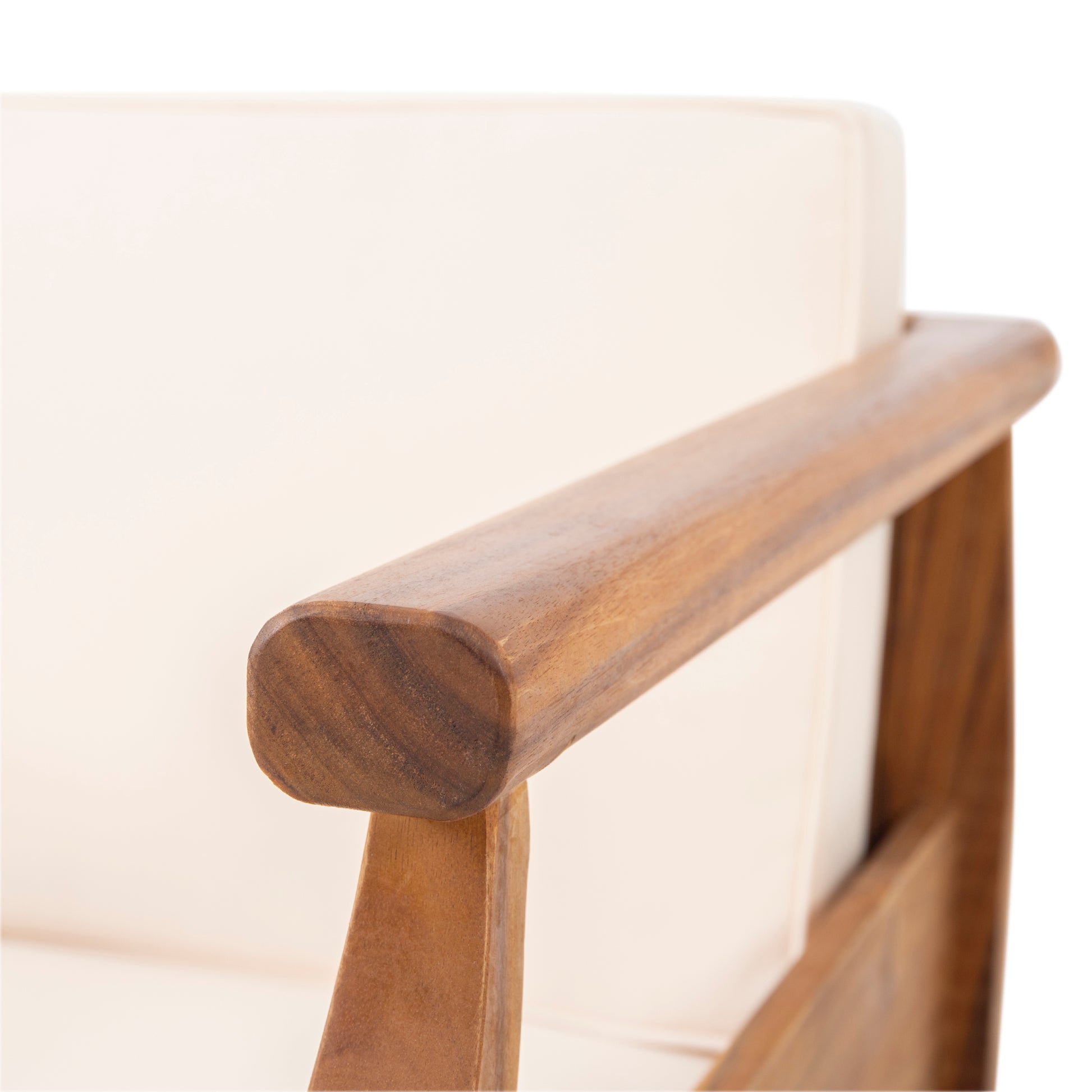 Aston Club Chair Cream Acacia Wood