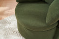 029 Teddy Fabric Swivel And Storage Chair With Back Cushion For Living Room,Green Green Primary Living Space Modern Foam Teddy