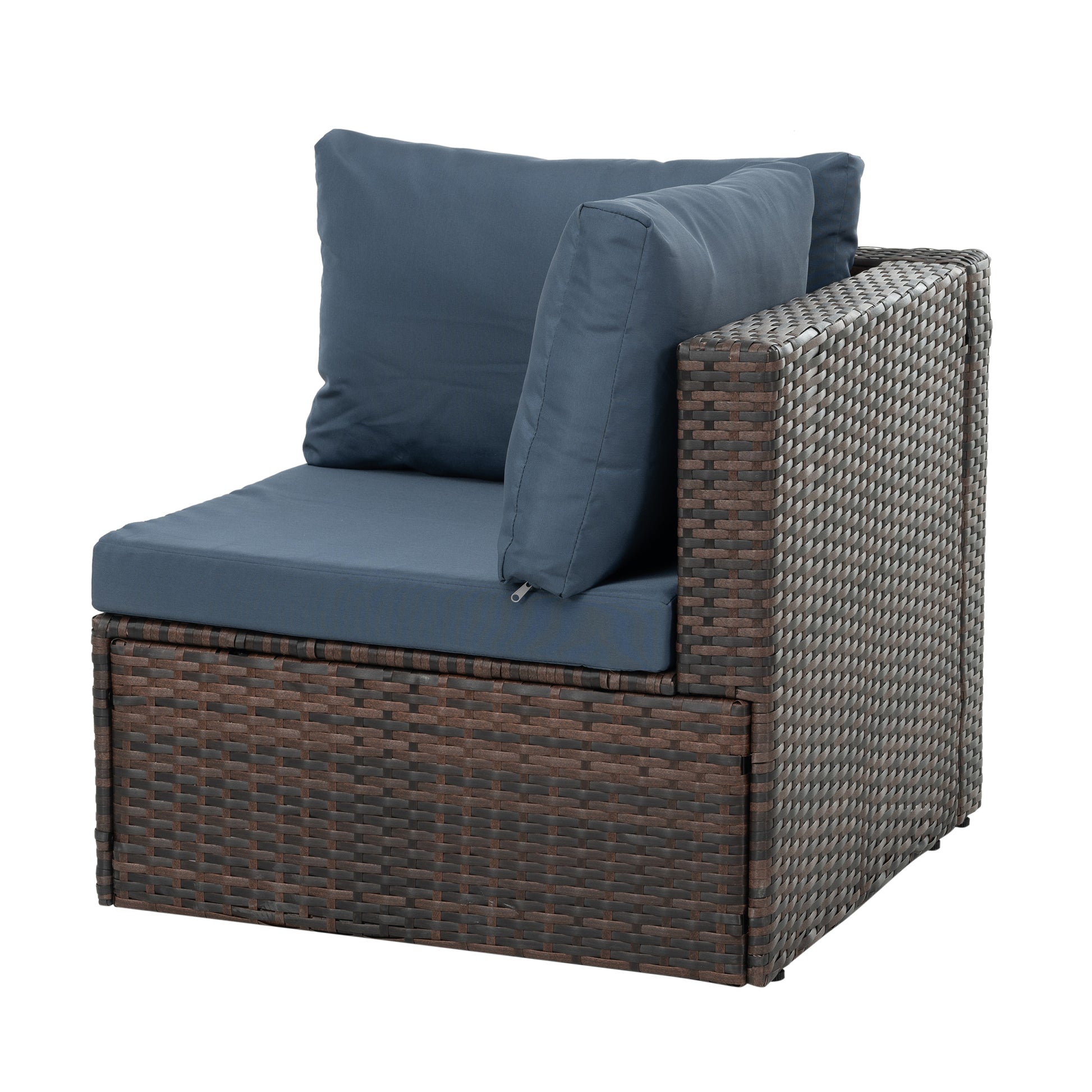 Patio Furniture, Outdoor Furniture, Seasonal Pe Wicker Furniture, 5 Set Wicker Furniture With Tempered Glass Coffee Table Brown Seats 4 Pe Rattan Iron Waterproof Fabric