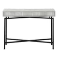 Accent Table, Console, Entryway, Narrow, Sofa, Storage Drawer, Living Room, Bedroom, Grey Laminate, Black Metal, Contemporary, Modern Grey Particle Board