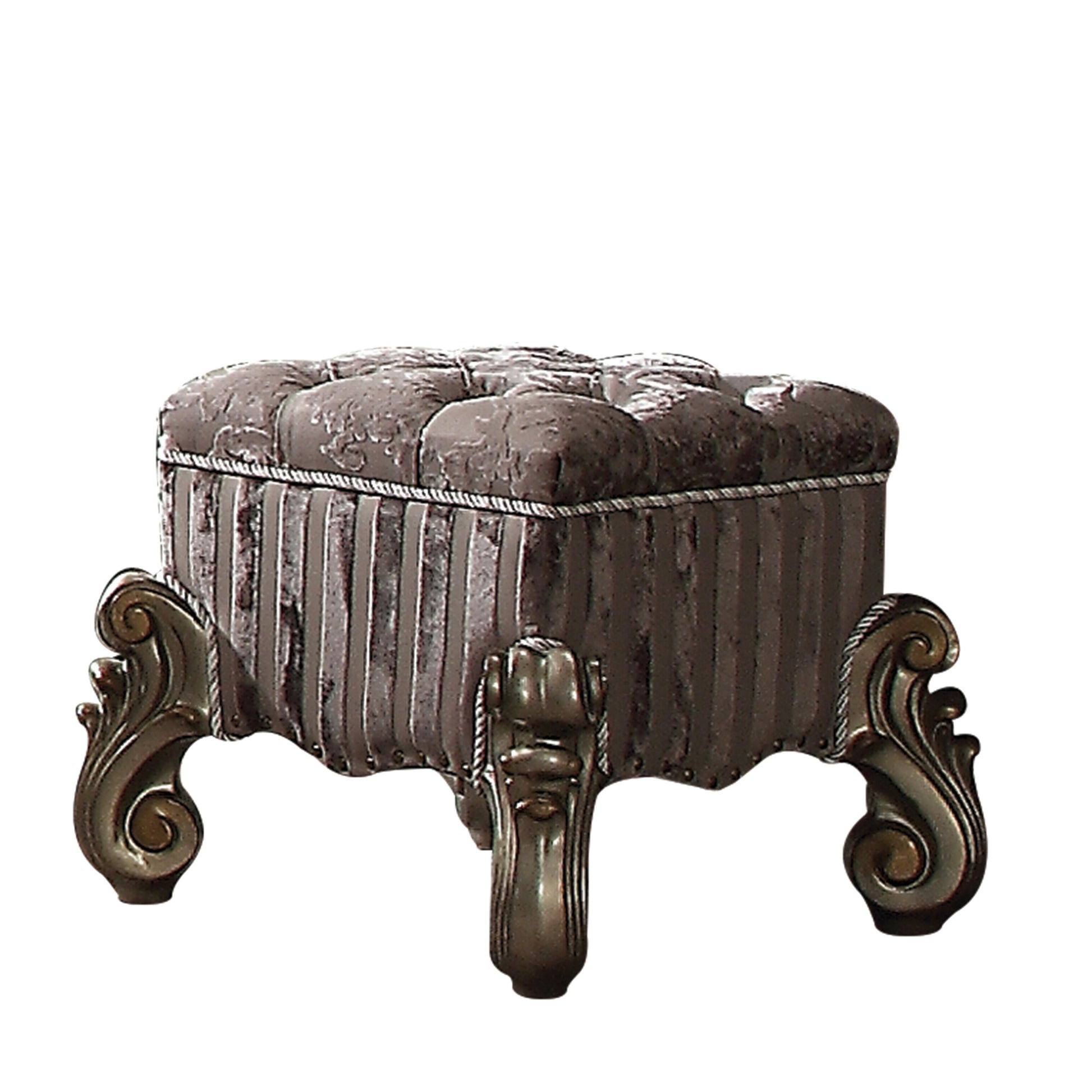 Light Purple And Antique Platinum Vanity Stool With Trim Purple Vanity Stools Bedroom Rectangular Purple Armless Wood Fabric