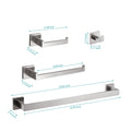 4 Piece Bathroom Hardware Set Brushed Nickel Stainless Steel