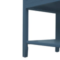 2 Drawer Side Table,American Style, End Table,Suitable For Bedroom, Living Room, Study Blue Mdf