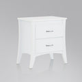 White 2 Drawer Nightstand White 2 Drawers Rectangle Bedroom Drawers White Wood