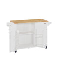 Kitchen Island With Drop Leaf Countertop, Rolling Kitchen Island Cartbarn Door Kitchen Island Table With Storage Cabinet And Tower Rack, Island Table On Wheels For Kitchen, White White White Rectangular Kitchen Carts Particle Board Medium 40 55In