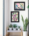 Abstract Florals To Wish You Good Luck, Success, Longevity Should Keep You Smiling Framed Wall Art For Living Room, Wall Art Print For Home Decor, Bedroom Wall Art By Jennifer Holden Multicolor Wood Paper