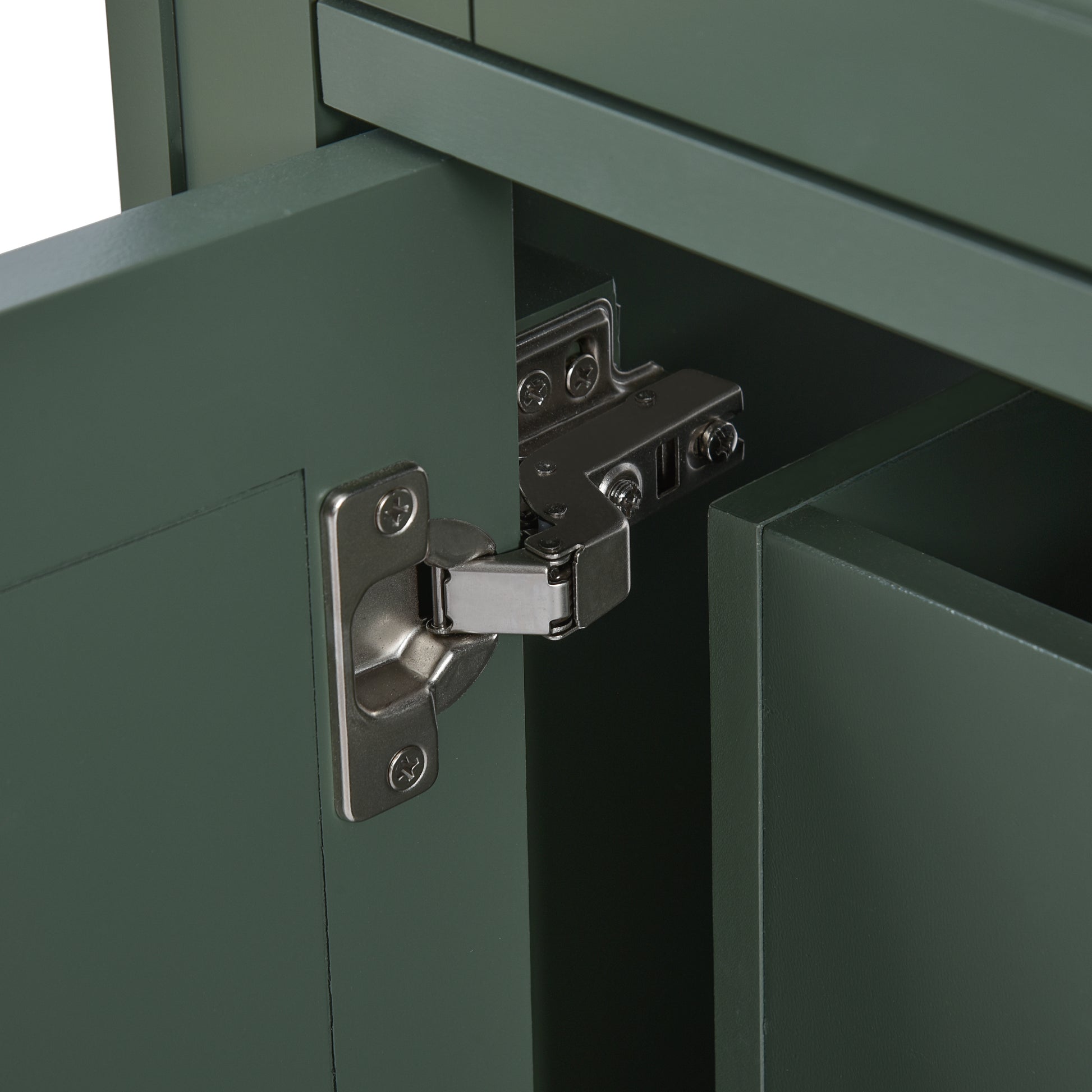 30'' Bathroom Vanity With Top Sink, Modern Bathroom Storage Cabinet With 2 Drawers And A Tip Out Drawer, Single Sink Bathroom Vanity Same As Sw000143Aaf Green Bathroom Modern Solid Wood Mdf Resin