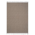 6X9 Mocha Geometric Indoor Outdoor Area Rug Mocha Polypropylene