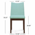 Dining Chair Set Of 2 Mint Fabric