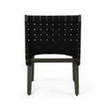 Charlotte Lounge Chair Black Metal & Wood