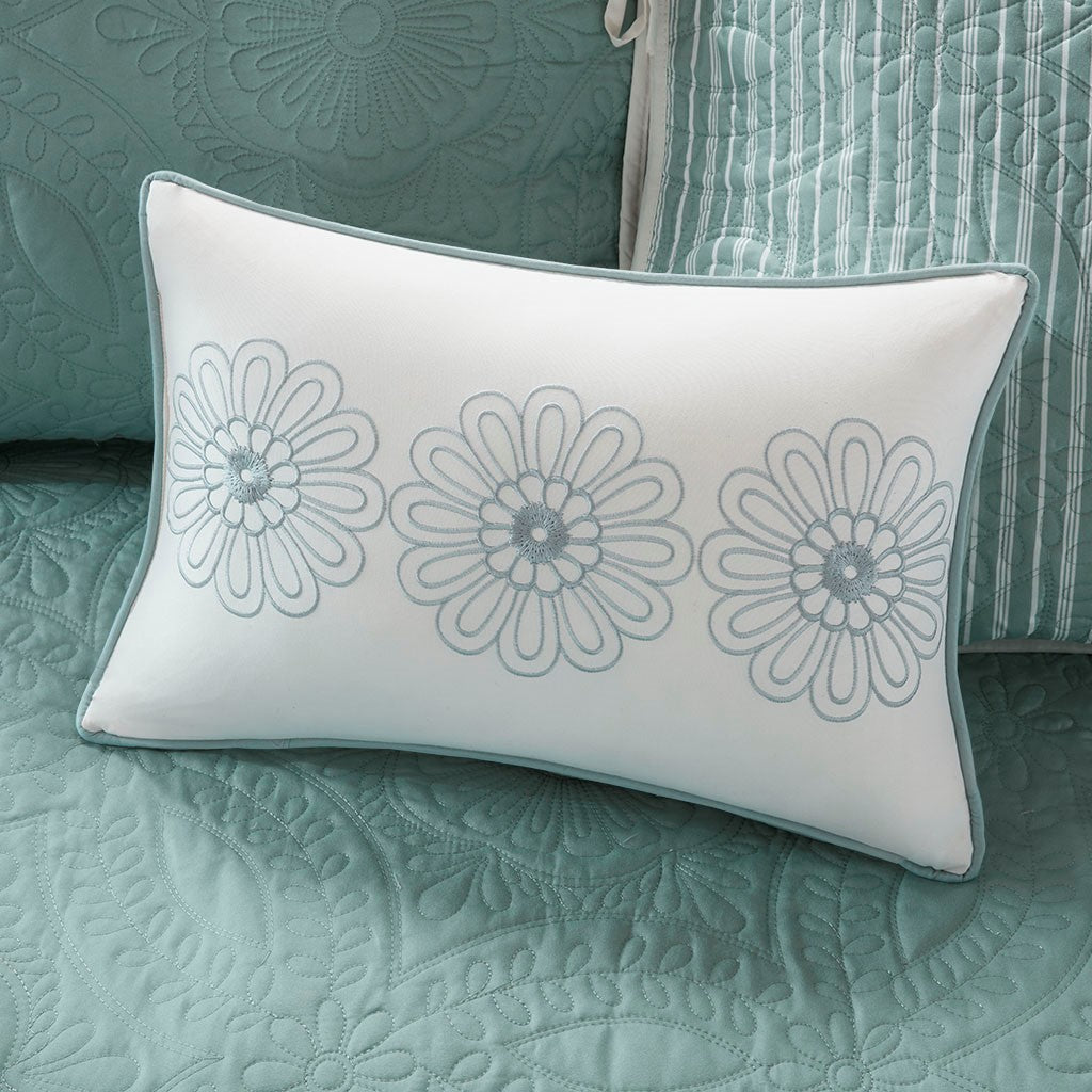 6 Piece Reversible Daybed Cover Set Blue Daybed Blue Cotton