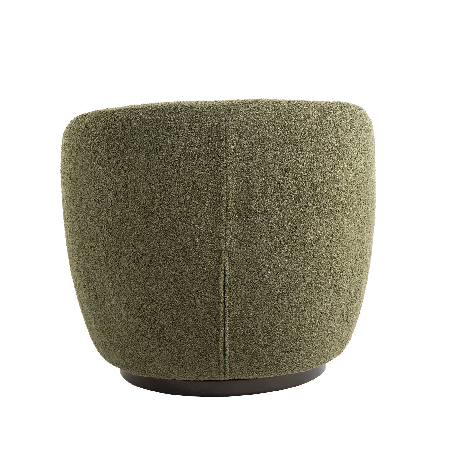 Upholstered Swivel Barrel Armchair With Storage Modern Living Room Side Chair For Bedroom Office Reading Spaces Teddy Fabric Dark Green Dark Green Foam Upholstered