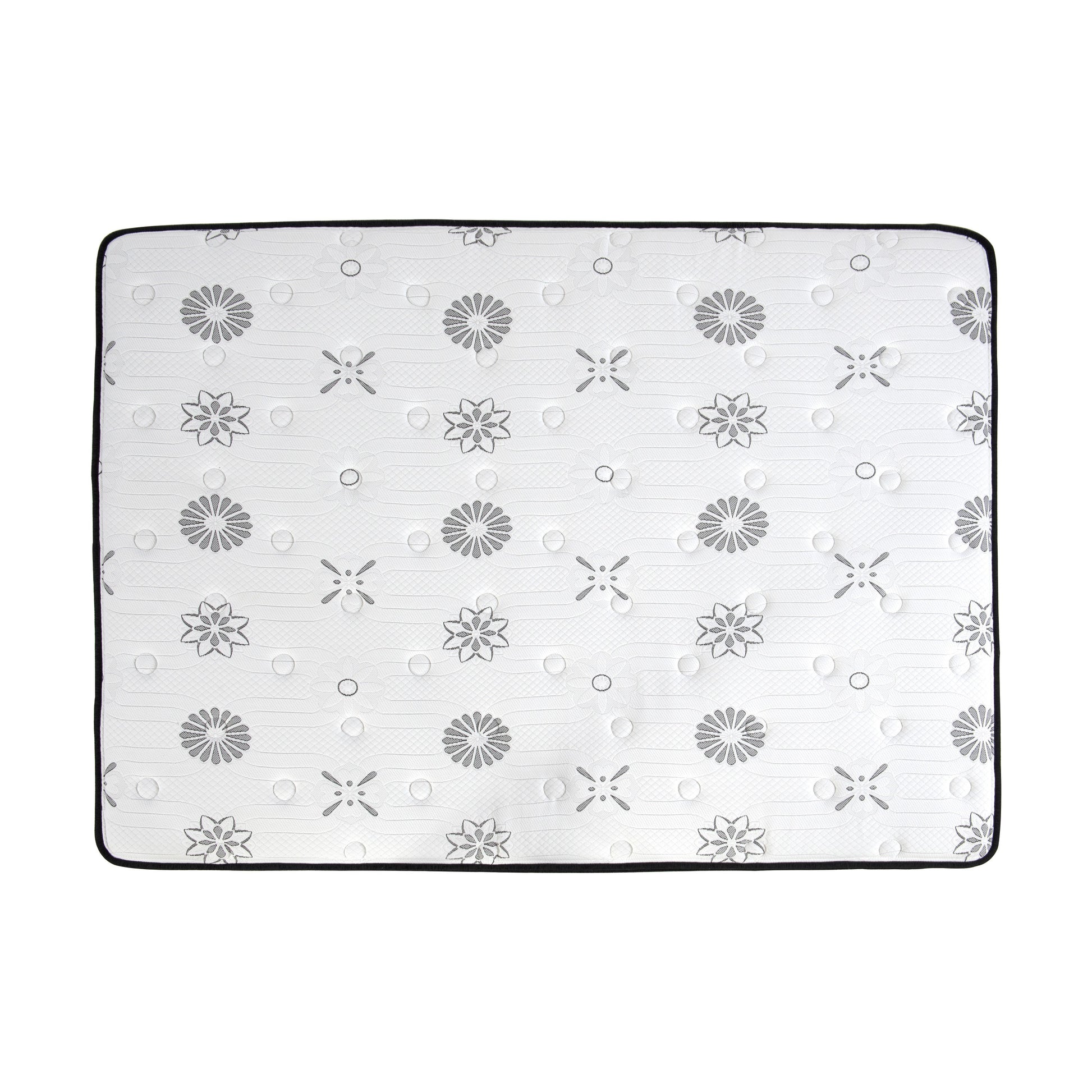 12 Inch Full Mattress Highlyquilted Cover Hybrid Mattress, White, Plush Foam Mattress In A Box, Luxury Comfort Mattress White Bedroom Foam Spring Full