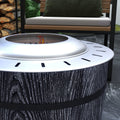 Outsunny Smokeless Fire Pit With Fireproof Mat, 20
