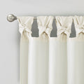 Twist Tab Lined Window Curtain Panel Only 1 Pc Panel White Polyester