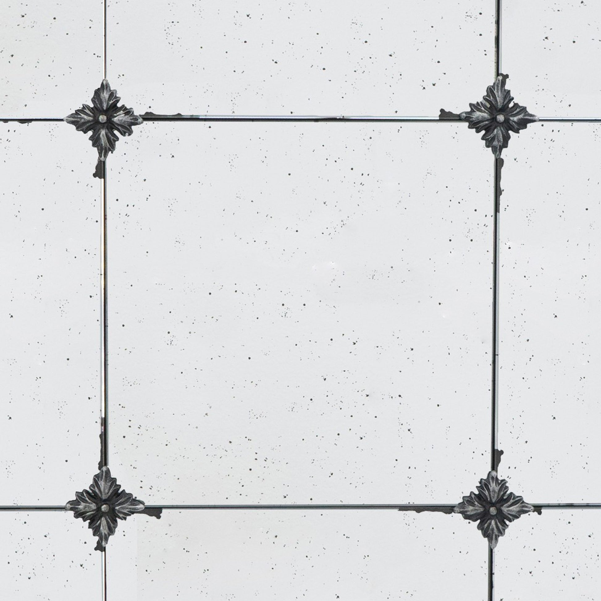 Elk 36 Inch Accent Wall Mirror, Antique Black Round Metal Frame, Baroque Black Iron