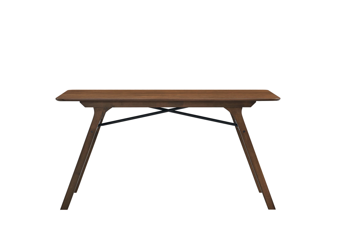 Kaela Dining Table, Walnut Finish Dn02925 Walnut Brown Wood