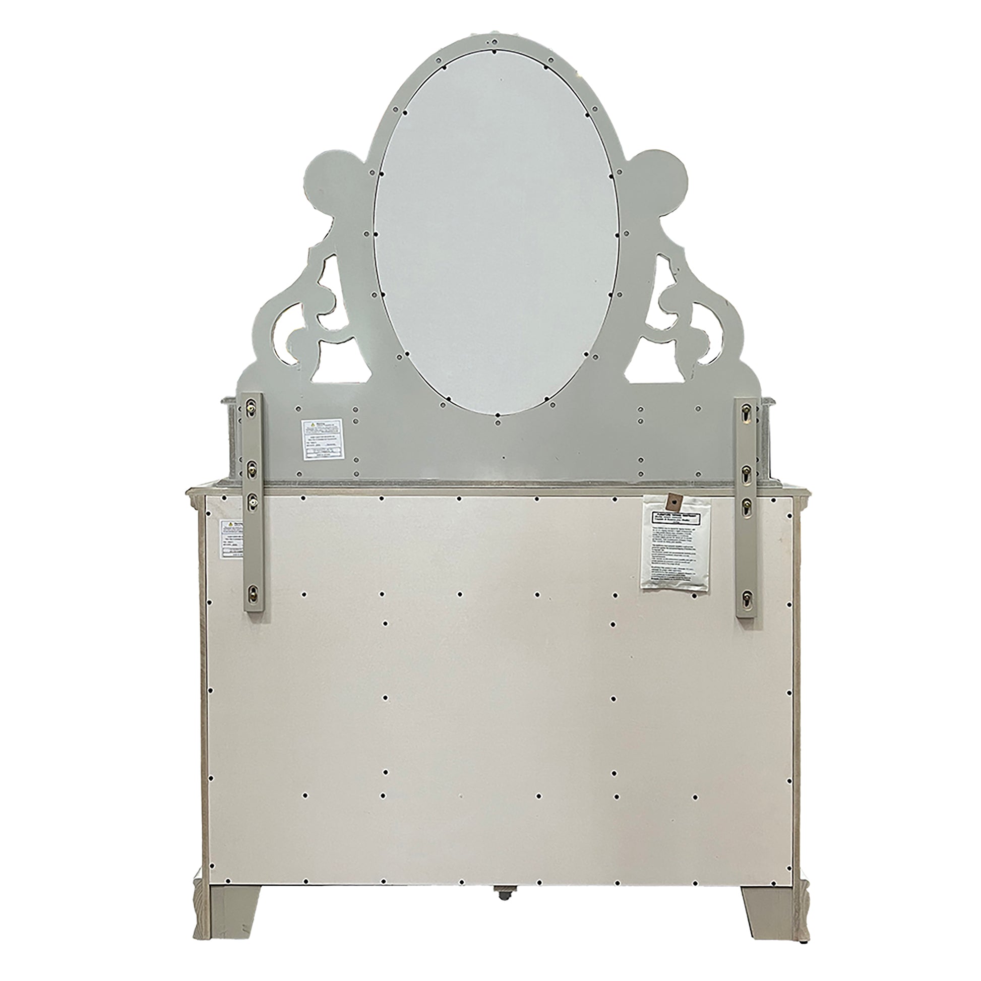 Flora Jewelry Mirror, Gray Finish Bd02206 Gray Mirror