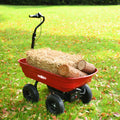 Wheelbarrow Electric Hassle Free Assemble: This Utility Cart'S Durable Steel Frame Is Easy To Assemble While The Sturdy Poly Tub Is Easy To Clean And Rust Resistant Electric Garden Cart Black Red Abs Steel Q235